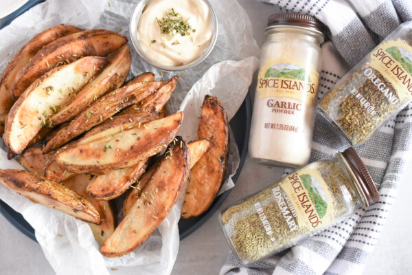 Herb Baked Potato Wedges Recipe