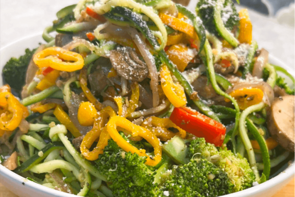 Green Goddess Zoodle Primavera Recipe